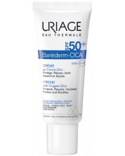 Uriage Bariederm-Cica Възстановяващ крем с мед и цинк, SPF50+, 40 ml