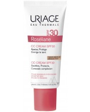 Uriage Roseliane CC Тониран крем против зачервяване, SPF30, среден нюанс, 40 ml -1