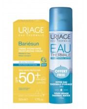 Uriage Bariesun Комплект - Крем, SPF 50+, 50 ml + Подарък Термална вода, 50 ml (Лимитирано) -1