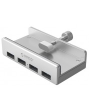 USB хъб Orico - MH4PU-SV-BP, 4 порта, USB-А, сребрист -1