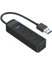USB хъб Orico - TWU32-4A, 4 порта, USB-A, черен