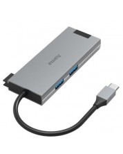 USB-C хъб Hama - 200109, 5 порта, сив