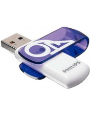 Флаш памет Philips - Vivid, 64GB, USB 3.0