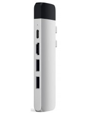 USB хъб Satechi - Aluminium Pro, 6 порта, USB-C, сребрист -1