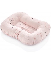 Възглавница за кърмене BabyJem - 19 x 26 cm, на точки, розова -1