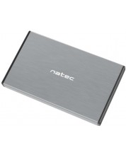 Външен HDD/SSD корпус Natec - Rhino Go, 2.5", USB 3.0, сив -1