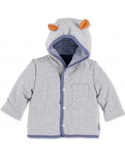 Ватирано бебешко палтенце Sterntaler - Хипо, 56 cm, сиво -1