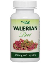 Valerian Root, 450 mg, 60 капсули, Phyto Wave -1