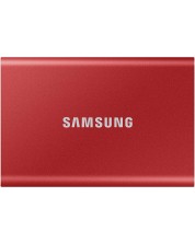 Външна SSD памет Samsung - T7, 500GB , 2.5'', USB 3.2, червена