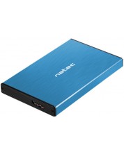 Външен HDD/SSD корпус Natec - Rhino Go, 2.5", USB 3.0, син
