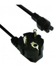 Захранващ кабел VCom - CE022, 3C, 1.5m, черен