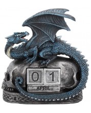 Вечен календар Nemesis Now Adult: Dragons - Year Keeper, 14 cm