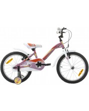 Детски велосипед SPRINT - Alice, 18", 210 mm, розов/лилав