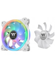 Вентилатори Thermaltake - SWAFAN 12 RGB PE, 120 mm, 3 броя, бели -1