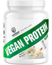 Vegan Protein Deluxe, ванилия с бадеми, 750 g, Swedish Supplements -1