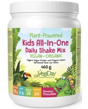 VegiDay Kids All-In-One Daily Shake Mix, шоколад, 460 g, Natural Factors