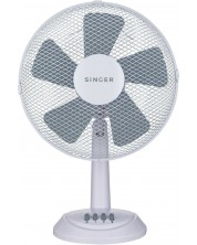 Вентилатор Singer - DF30-5, 35W, 3 скорости, 30 cm, бял
