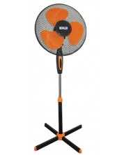 Вентилатор Muhler - FM-5070, 3 скорости, 41 cm, черен/оранжев