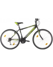 Велосипед със скорости BIKE SPORT - Active, 26", черен/зелен -1