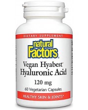 Vegan Hyabest Hyaluronic Acid, 120 mg, 60 капсули, Natural Factors -1