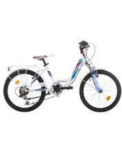 Детски велосипед със скорости SPRINT - Starlet, 20", 310 mm, бял -1