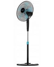 Вентилатор Cecotec - EnergySilence 510, 3 скорости, 40 cm, черен/син