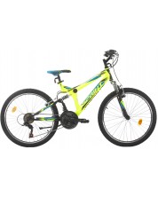 Детски велосипед със скорости SPRINT - Element VB, 24", 390 mm, зелен -1