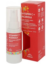 Vitamin C + Acerola Спрей за уста, касис, 30 ml, Nordaid	 -1