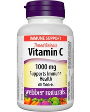 Vitamin C Time Release, 1000 mg, 60 таблетки, Webber Naturals -1