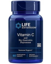 Vitamin C and Bio-Quercetine Phytosome, 60 веге таблетки, Life Extension -1
