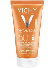 Vichy Capital Soleil Матираща тонирана емулсия за лице Dry Touch BB, SPF 50, 50 ml
