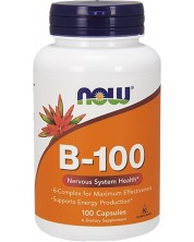 Vitamin B-100, 100 капсули, Now -1