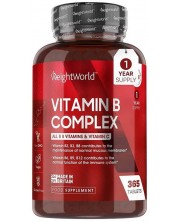 Vitamin B Complex & Vitamin C, 365 таблетки, Weight World