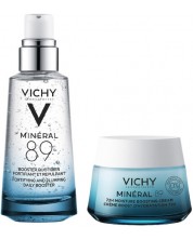Vichy Minéral 89 Комплект - Хидратиращ гел-бустер и Лек хидратиращ крем, 2 x 50 ml -1