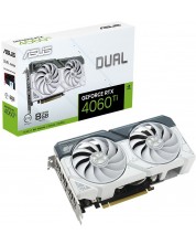 Видеокарта ASUS - Dual GeForce RTX 4060 TI OC White Edition, 8GB, GDDR6