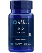 Vitamin B12, 500 mcg, 100 веге таблетки за смучене, Life Extension -1