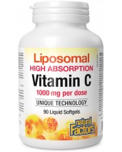 Vitamin C Liposomal,  500 mg, 90 капсули, Natural Factors