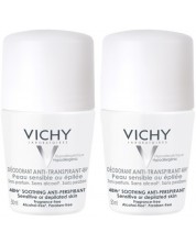 Vichy Deo Комплект - Рол-он дезодорант, без парфюм, 2 x 50 ml