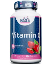 Vitamin C with Rose Hips, 500 mg, 100 капсули, Haya Labs
