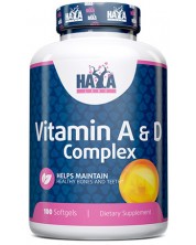 Vitamin A & D Complex, 100 капсули, Haya Labs -1