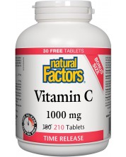 Vitamin C Time Release, 1000 mg, 210 таблетки, Natural Factors