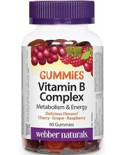 Vitamin B Complex Gummies, 60 таблетки, Webber Naturals