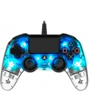 Контролер Nacon за PS4 - Wired Illuminated, crystal blue -1