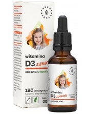 Витамин D3 Джуниър, капки, 800 IU, 30 ml, Aura Herbals -1