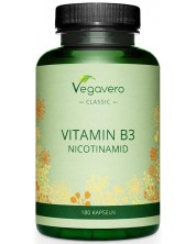 Vitamin B3 Nicotinamid, 180 капсули, Vegavero -1