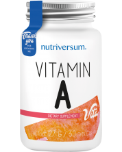 Vita Vitamin A, 2500 mcg, 60 Таблетки, Nutriversum -1