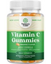 Vitamin C Gummies, 60 желирани таблетки, Nature's Craft -1