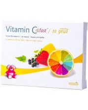 Vitamin C Fast За деца, ягода и касис, 10 ампули по 2 ml, Naturpharma