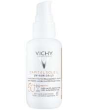 Vichy Capital Soleil Тониран флуид за лице UV-Age Daily, SPF 50+, 40 ml -1