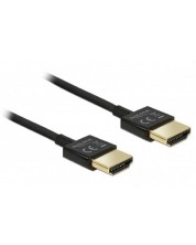 Видео кабел Delock - 84786, High Speed, HDMI-A/HDMI-A, 0.5 m, черен